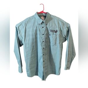 Men's Blue Long Sleeve Shirt